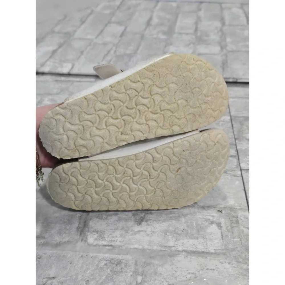 Birkenstock Kids Arizona White Sandal Size 30 (US 12 to 12.5) Double Strap White